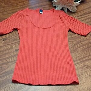 🧡 Old Navy XS Women's Ribbed Coral Top